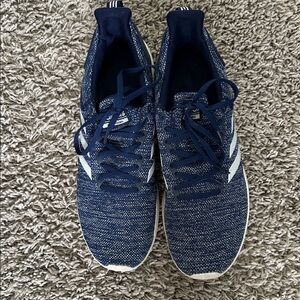 Adidas Blue and White Athletic Sneakers